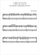 Téléchargez l'arrangement pour piano de la partition de Cant de leleto en PDF